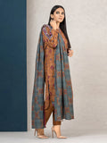 edenrobe Allure Printed Khaddar Unstitched 3Pc Suit EWU22A3-24700