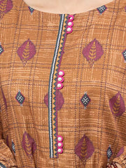 edenrobe Allure Khaddar Unstitched Printed 3Pc Suit EWU22A3-24700