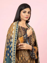 edenrobe Allure Viscose Unstitched Printed 3Pc Suit EWU22A4-24001