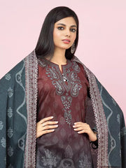 edenrobe Allure Viscose Unstitched Printed 3Pc Suit EWU22A4-24005