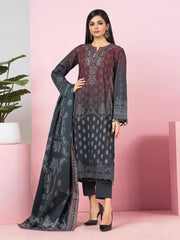 edenrobe Allure Viscose Unstitched Printed 3Pc Suit EWU22A4-24005