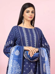 edenrobe Allure Viscose Unstitched Printed 3Pc Suit EWU22A4-24008