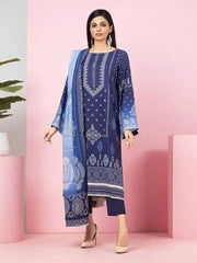 edenrobe Allure Viscose Unstitched Printed 3Pc Suit EWU22A4-24008