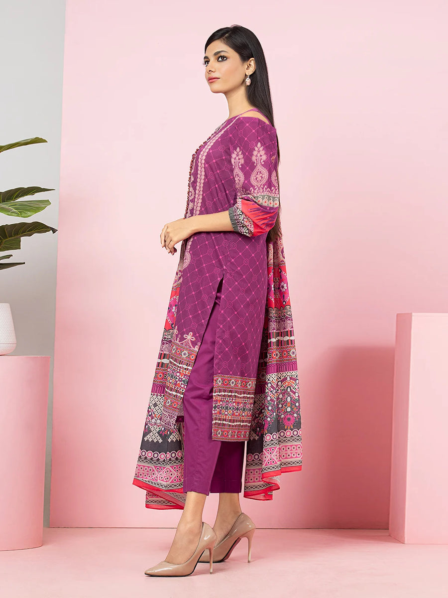 edenrobe Allure Viscose Unstitched Printed 3Pc Suit EWU22A4-24012