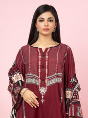 edenrobe Allure Viscose Unstitched Printed 3Pc Suit EWU22A4-24013