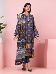 edenrobe Allure Viscose Unstitched Printed 3Pc Suit EWU22A4-24014