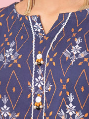 edenrobe Allure Viscose Unstitched Printed 3Pc Suit EWU22A4-24014