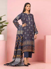 edenrobe Allure Viscose Unstitched Printed 3Pc Suit EWU22A4-24014