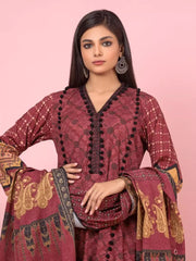 edenrobe Allure Viscose Unstitched Printed 3Pc Suit EWU22A4-24016
