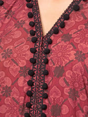 edenrobe Allure Viscose Unstitched Printed 3Pc Suit EWU22A4-24016