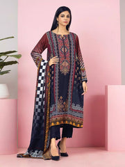 edenrobe Allure Viscose Unstitched Printed 3Pc Suit EWU22A4-24019