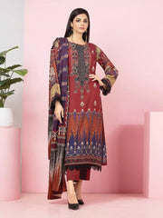 edenrobe Allure Viscose Unstitched Printed 3Pc Suit EWU22A4-24022