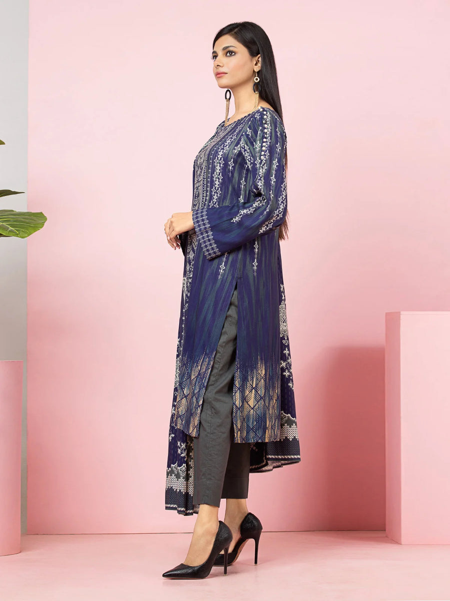 edenrobe Allure Viscose Unstitched Printed 3Pc Suit EWU22A4-24024