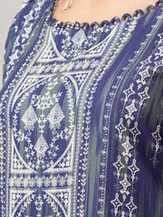 edenrobe Allure Viscose Unstitched Printed 3Pc Suit EWU22A4-24024