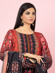 edenrobe Allure Viscose Unstitched Printed 3Pc Suit EWU22A4-24030