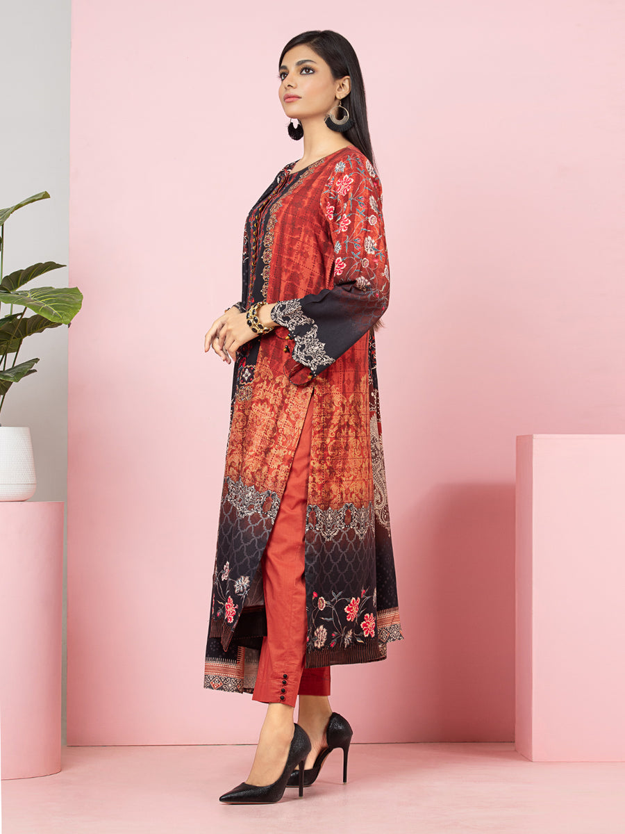 edenrobe Allure Viscose Unstitched Printed 3Pc Suit EWU22A4-24030
