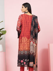 edenrobe Allure Viscose Unstitched Printed 3Pc Suit EWU22A4-24030