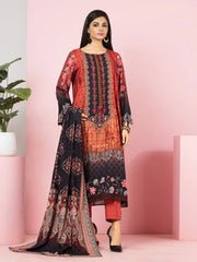 edenrobe Allure Viscose Unstitched Printed 3Pc Suit EWU22A4-24030