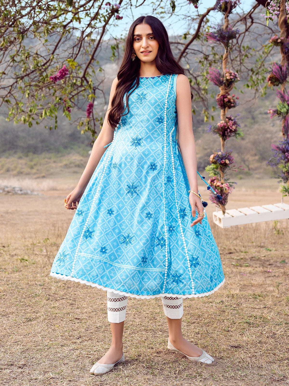blue lawn dress designs BLUE | THE ELEGANT DESIGN
