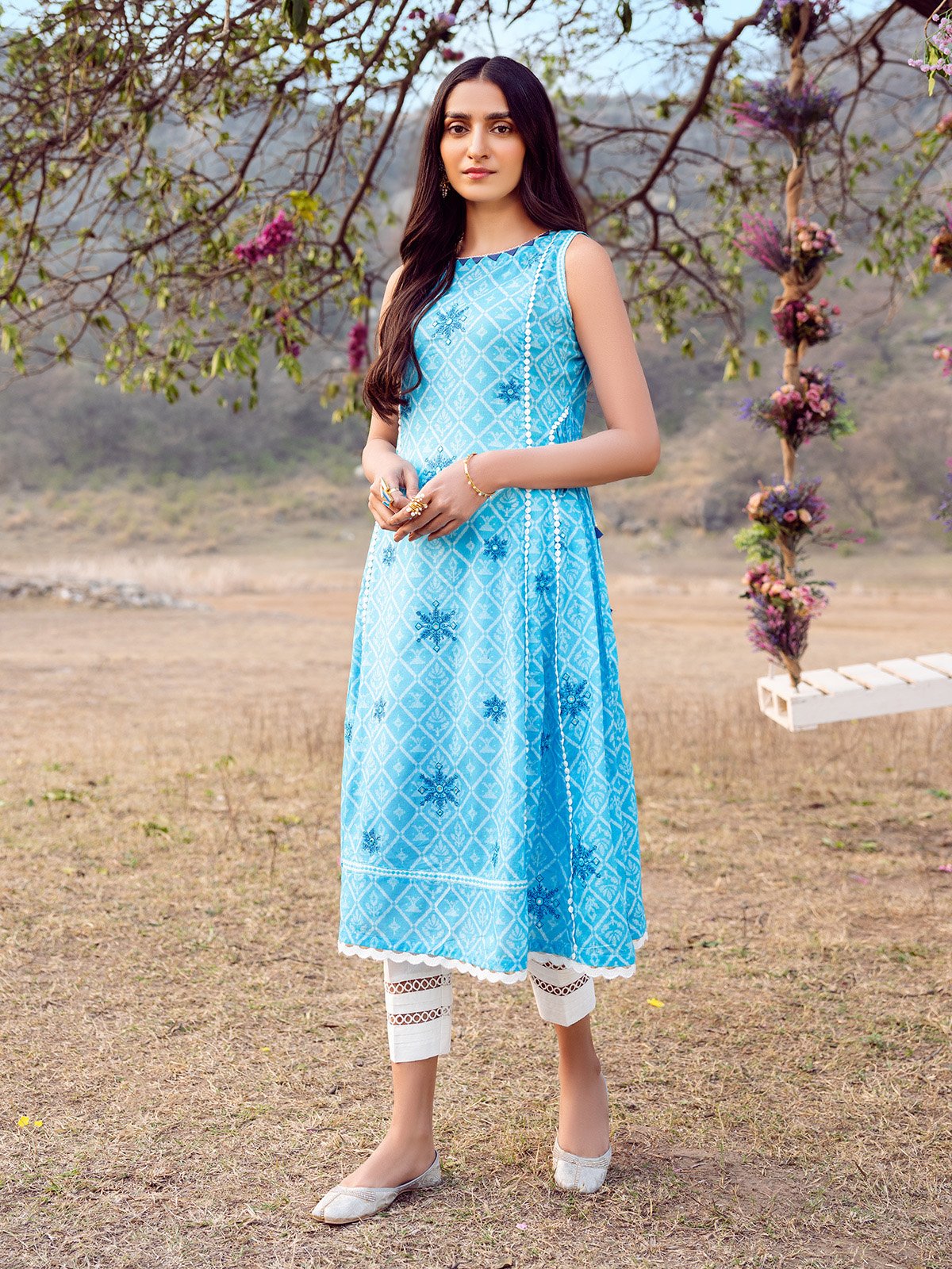 edenrobe Khayal Unstitched Lawn EWU22V1-23547 - Sky Blue - 1 Piece edenrobe Khayal Unstitched Lawn EWU22V1-23547 - Sky Blue - 1 Piece