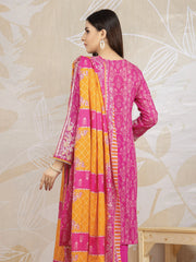 edenrobe Khayal Lawn EWU22V1-23562 - Pink - 3 Piece