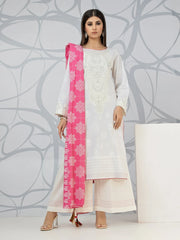 edenrobe Premium Unstitched Embroidered Lawn 3Pc EWU22V1-23589