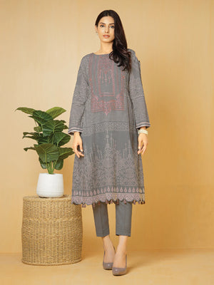 edenrobe Nayab Embroidered Lawn Shirt EWU22V1-23609