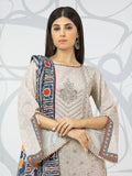 edenrobe Nayab Embroidered Lawn 3Pc Suit EWU22V1-23616