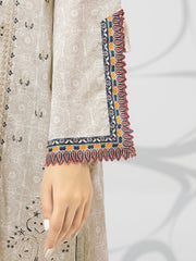 edenrobe Nayab Embroidered Lawn 3Pc Suit EWU22V1-23616