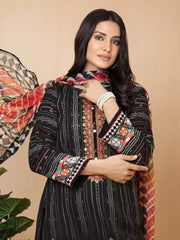 edenrobe Premium Embroidered Lawn Unstitched 3Pc EWU22V1-23626