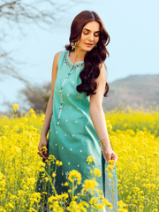 edenrobe Khayal Lawn EWU22V1-23640 - Sea Green - 1 Piece