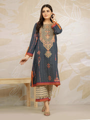 edenrobe Khayal Lawn EWU22V1-23665 - Dark Teal - 2 Piece
