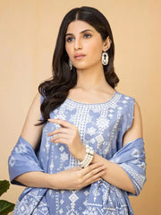edenrobe Premium Embroidered Lawn Unstitched 3Pc EWU22V1-23682