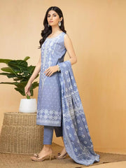 edenrobe Premium Embroidered Lawn Unstitched 3Pc EWU22V1-23682