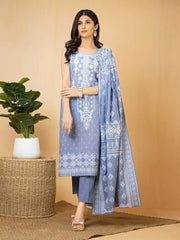 edenrobe Premium Embroidered Lawn Unstitched 3Pc EWU22V1-23682