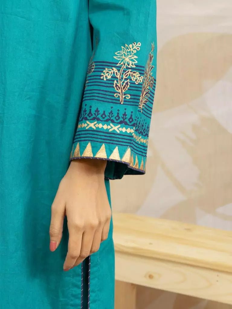 edenrobe Premium Embroidered Lawn Unstitched 3Pc EWU22V1-23686