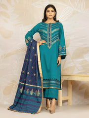 edenrobe Premium Embroidered Lawn Unstitched 3Pc EWU22V1-23686