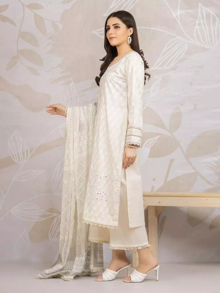 edenrobe Premium Embroidered Lawn Unstitched 3Pc EWU22V1-23687