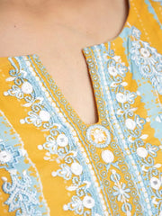 edenrobe Premium Embroidered Lawn Unstitched 3Pc EWU22V1-23707