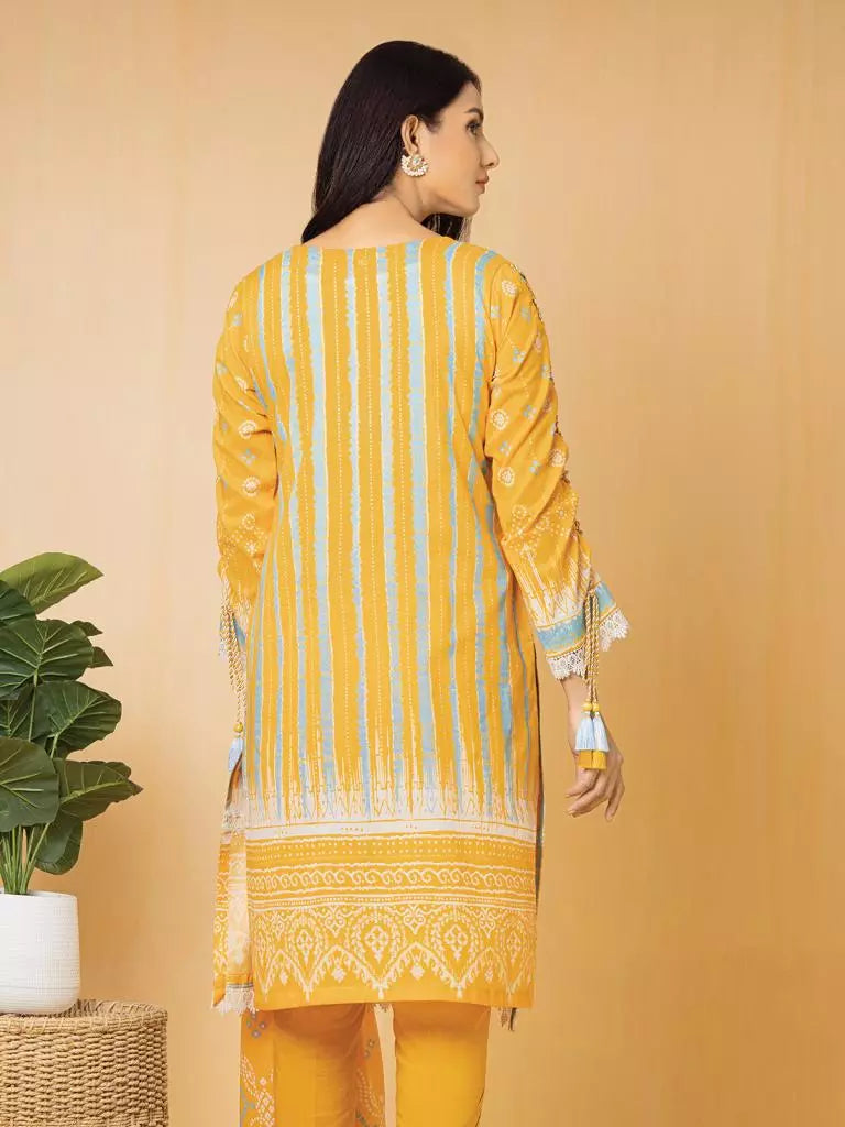edenrobe Premium Embroidered Lawn Unstitched 3Pc EWU22V1-23707