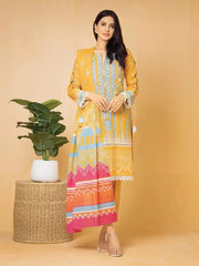edenrobe Premium Embroidered Lawn Unstitched 3Pc EWU22V1-23707
