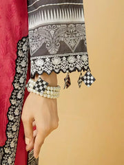 edenrobe Premium Embroidered Lawn Unstitched 3Pc EWU22V1-23709