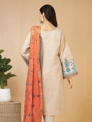 edenrobe Premium Embroidered Lawn Unstitched 3Pc EWU22V1-23711