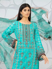 edenrobe Premium Embroidered Lawn Unstitched 3Pc EWU22V1-23756