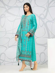 edenrobe Premium Embroidered Lawn Unstitched 3Pc EWU22V1-23756
