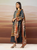 edenrobe Premium Embroidered Unstitched Khaddar 3Pc EWU22V11-25023