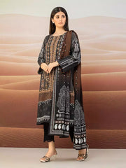 edenrobe Allure Embroidered Khaddar Unstitched 3Pc Suit EWU22V11-25025