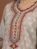 edenrobe Premium Embroidered Unstitched Khaddar 3Pc EWU22V11-25026