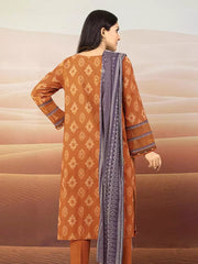 edenrobe Allure Embroidered Khaddar Unstitched 3Pc Suit EWU22V11-25029