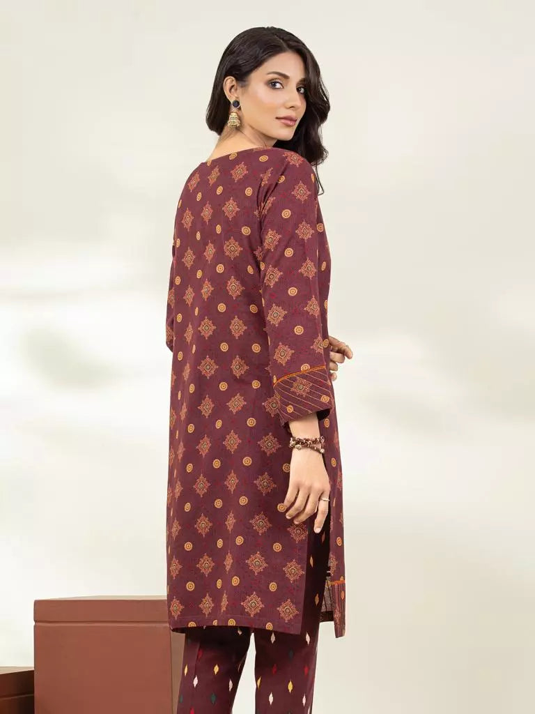 edenrobe Allure Embroidered Khaddar Unstitched 2Pc Suit EWU22V11-25030